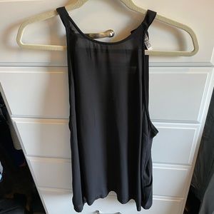 BB Dakota Black Open Back Tank Top